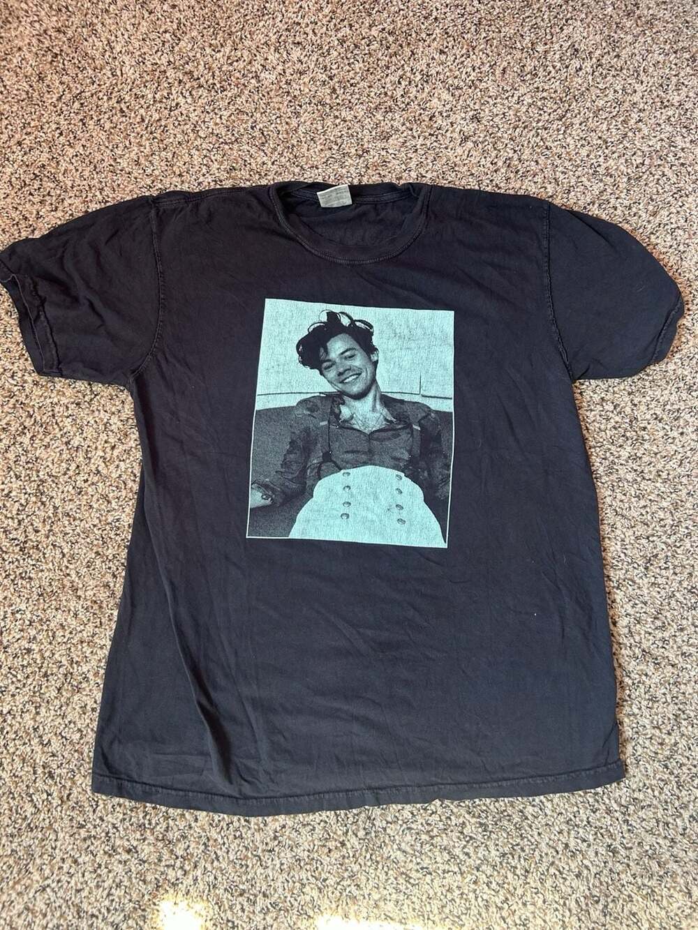 Comfort Colors Harry Styles Love On Tour '21 Black Tee Shirt